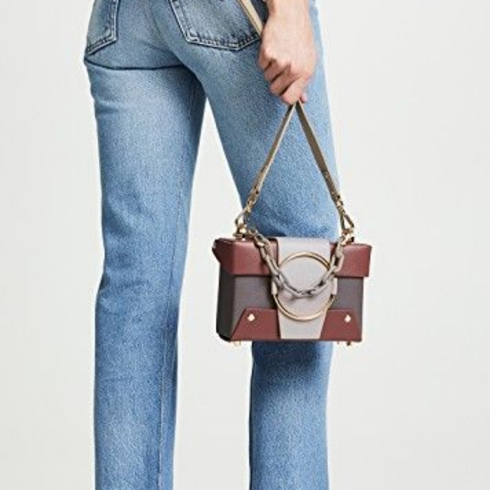 Yuzefi Asher Small Color-Block Textured-Leather - image 2